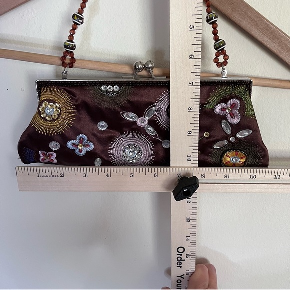 Chateau Vintage Sequin Brown Bag - Picture 8 of 10